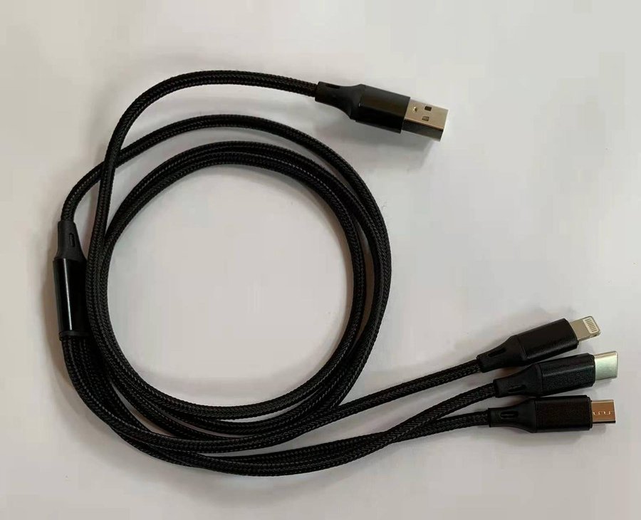 3 i 1 usb charging cable Multi USB-kabel 3 i 1 flera laddningskablar