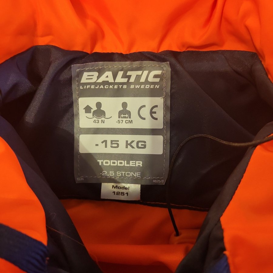 Baltic Flytväst Storlek -15 kg