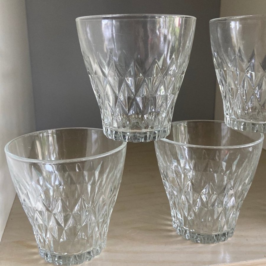 Glas Vereco Lulli France Retro Dricksglas