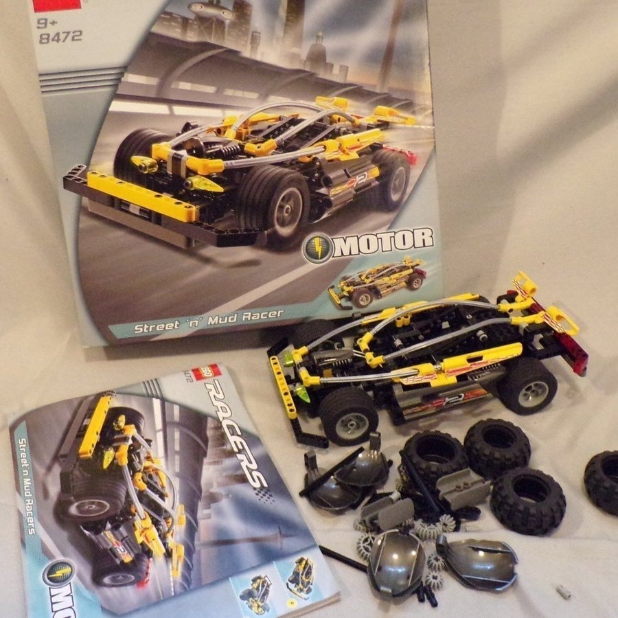 Lego Racer 8472 Street n Mud racer, komplett med motor, instruktion och kartong