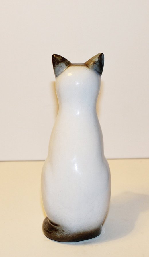 Ego Stengods - Katt - Figurin - Keramik - Vintage - 1960/70-tal - H=19 cm