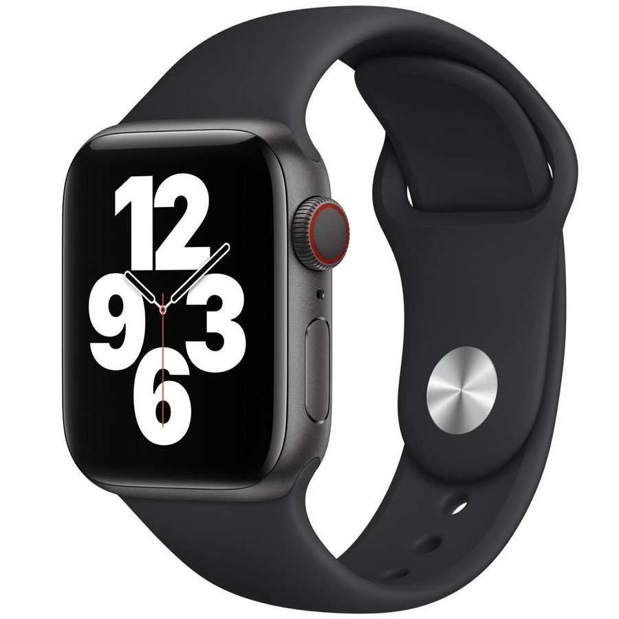 Silikonband 38/40/41mm (M/L) Apple Watch Armband - SVART