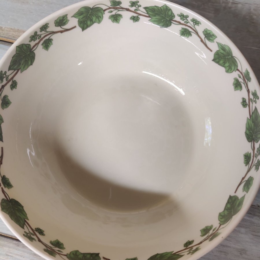 Porcelain de Paris Skål med bladmönster