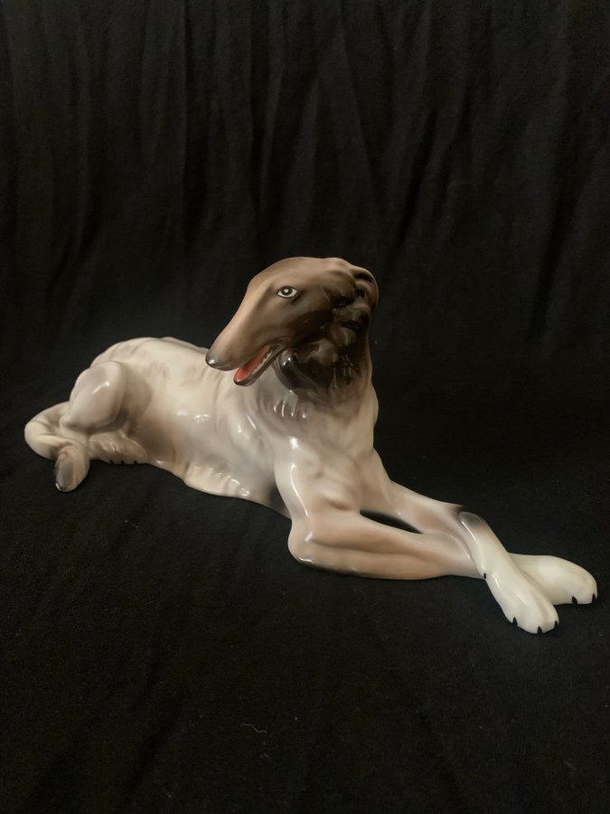 Porcelain Greyhound Figurine