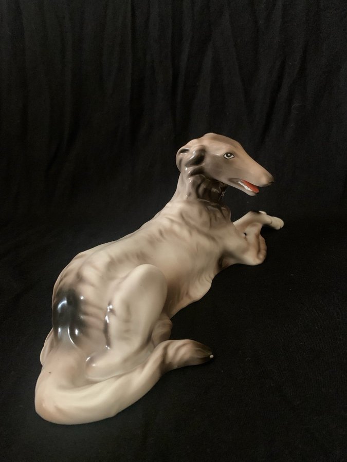 Porcelain Greyhound Figurine