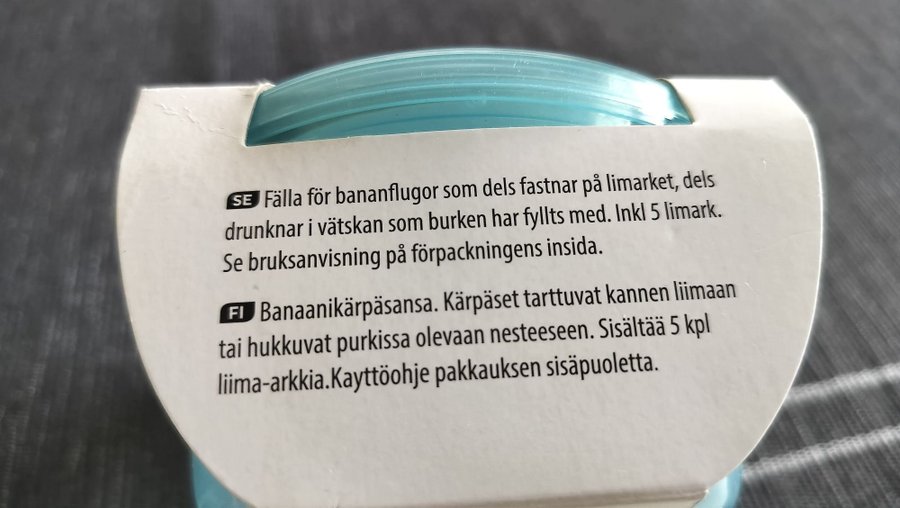 Bananflugefälla