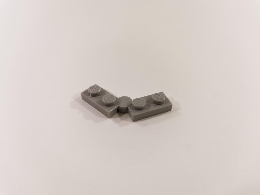 Lego - hörn - gångjärn - hinge - plate - part 2429 / 2430 - ljusgrå (bluish)