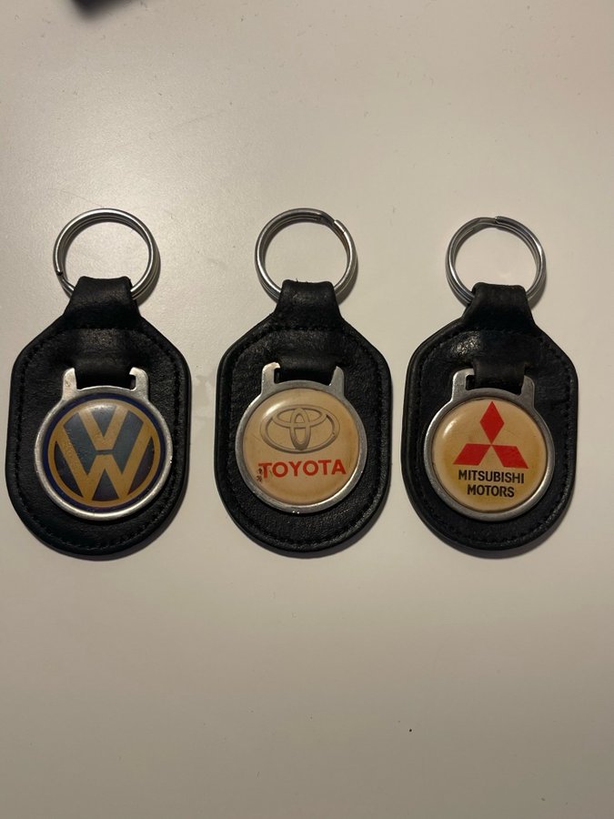 Nyckelringar - Toyota, VW, Mitsubishi, Teddybjörn, Tershine