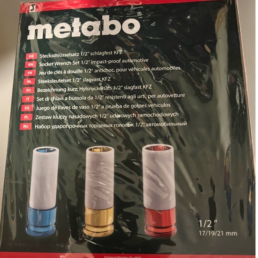 Metabo 1/2'' hylssats