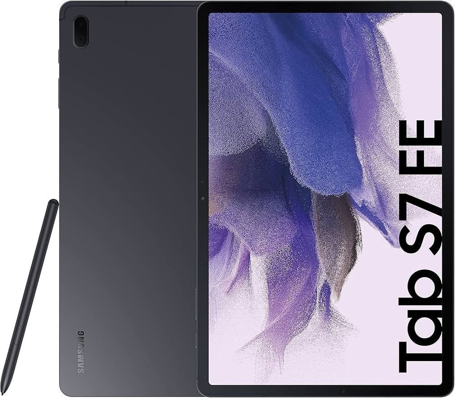 Samsung Galaxy Tab S7 FE inkl. fodral