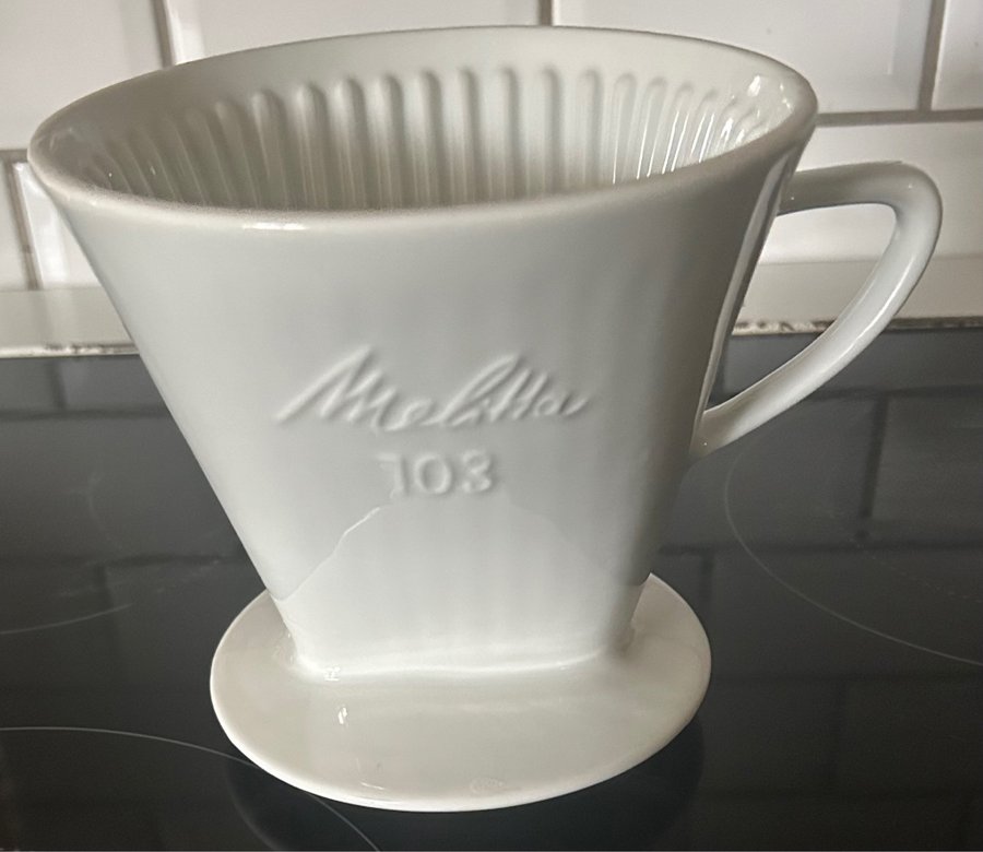 Melitta 103 Kaffefilter porslin 3 hål