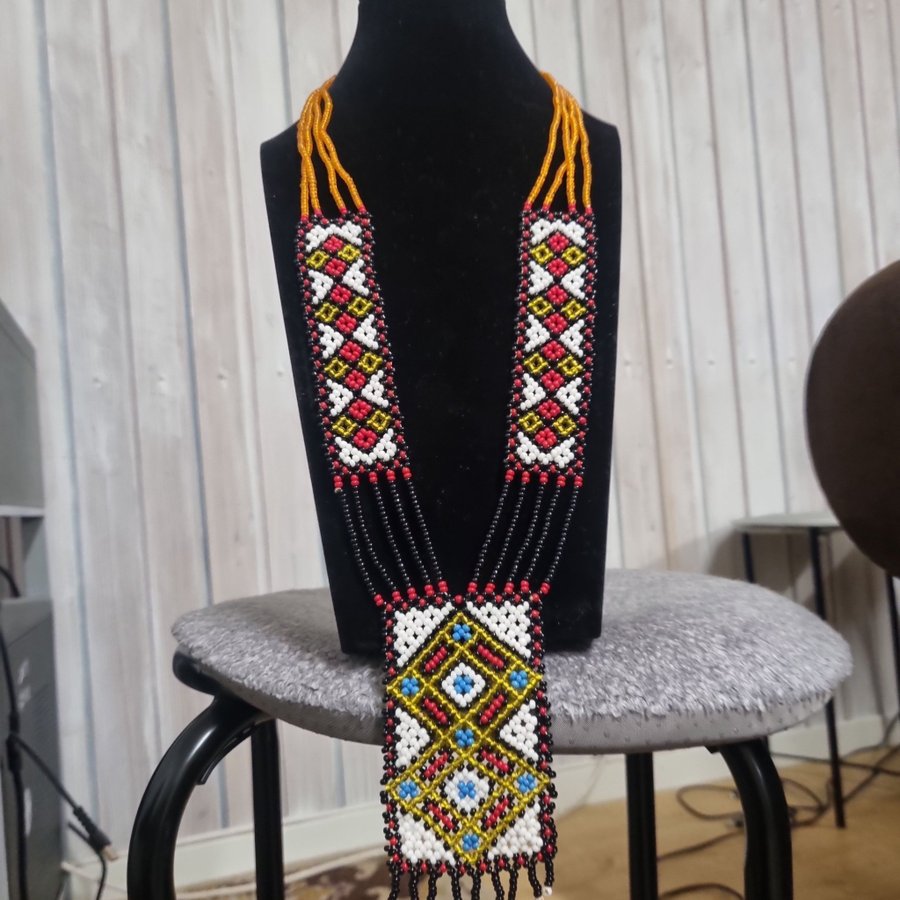 Vintage lDulay tribal pärlhalsband