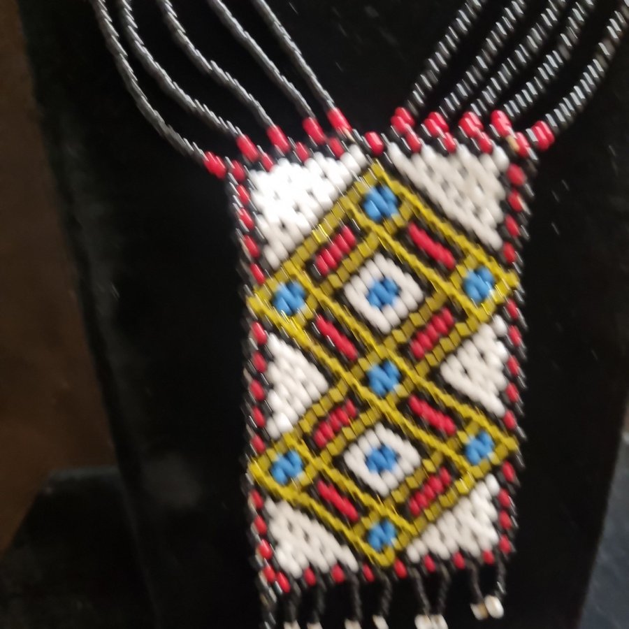 Vintage lDulay tribal pärlhalsband