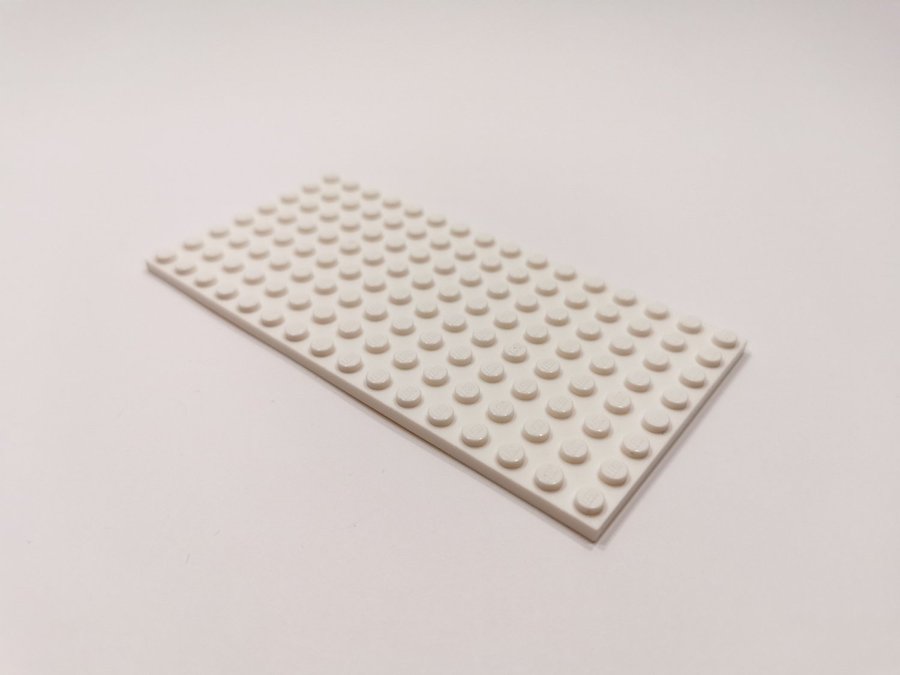 Lego - platta - plate - 8x16 - part 92438 - vit