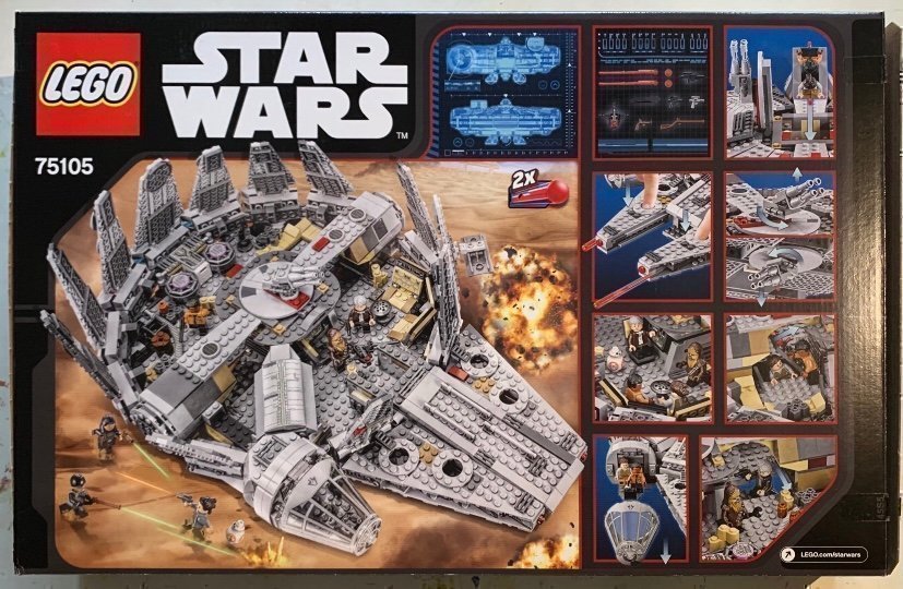 Lego Star Wars Millennium Falcon (beg set från 2015) - 75105