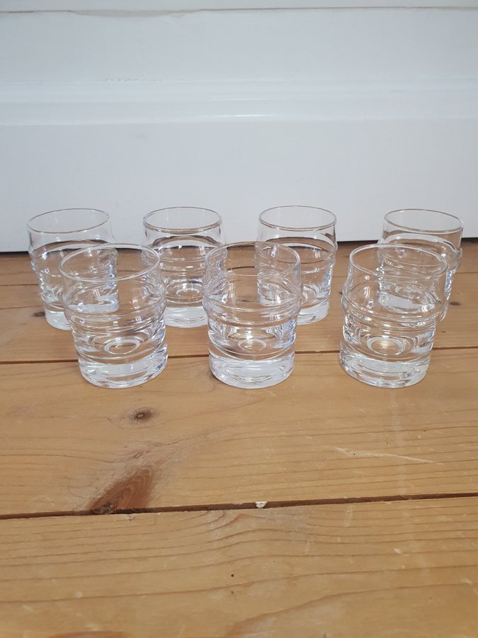 7st Iittala Pisaranrengas Snapsglas Design Timo Sarpaneva