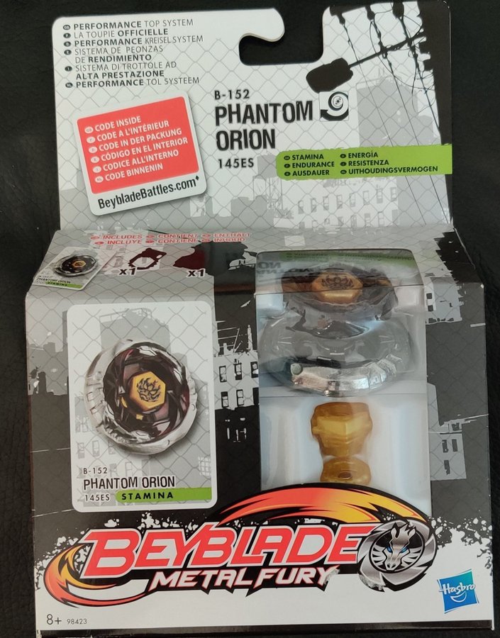 Helt Ny BEYBLADE Metal Fury - Phantom Orion B-152 Inplastad