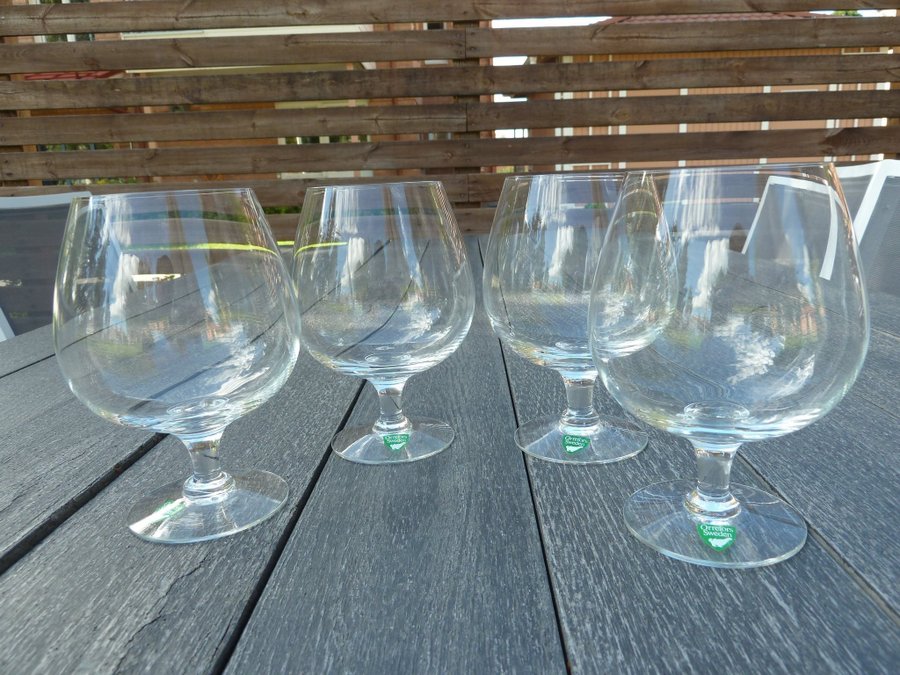 4 st. ORREFORS - KONJAKSGLAS - WHISKYGLAS - AROMGLAS - ev. HALD