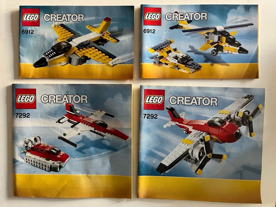 LEGO Creator Segelflygplan 6912 + Propelleräventyr 7292