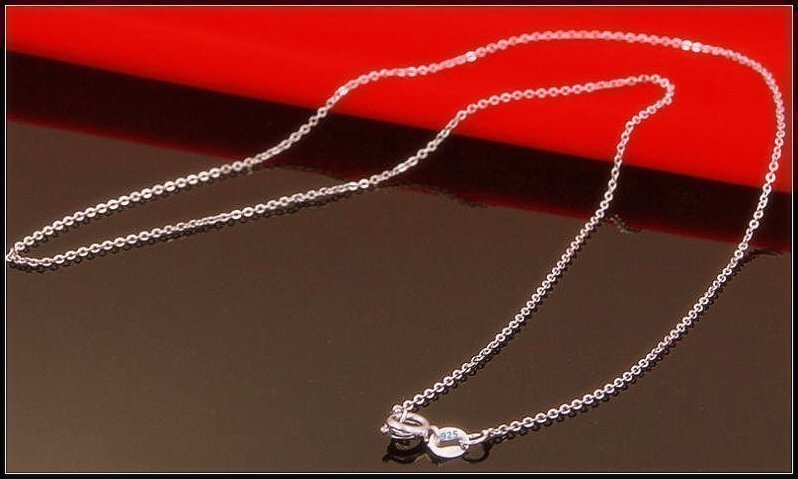 HELT NYTT!!! UNDERBART HALSBAND / KEDJA SILVER 925 L: 50cm / Missa inte!