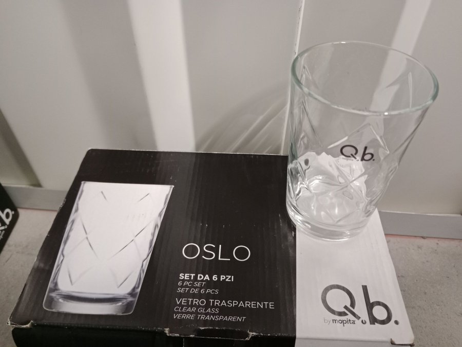 6er Set glasses "Oslo" of Qb by mopita