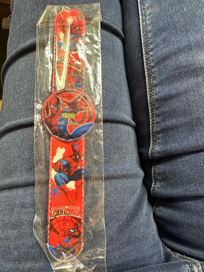 Spiderman Armbandsur oanvänt barn klocka tidtagning