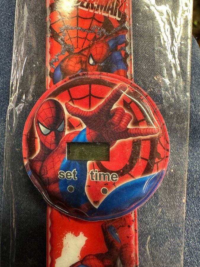 Spiderman Armbandsur oanvänt barn klocka tidtagning