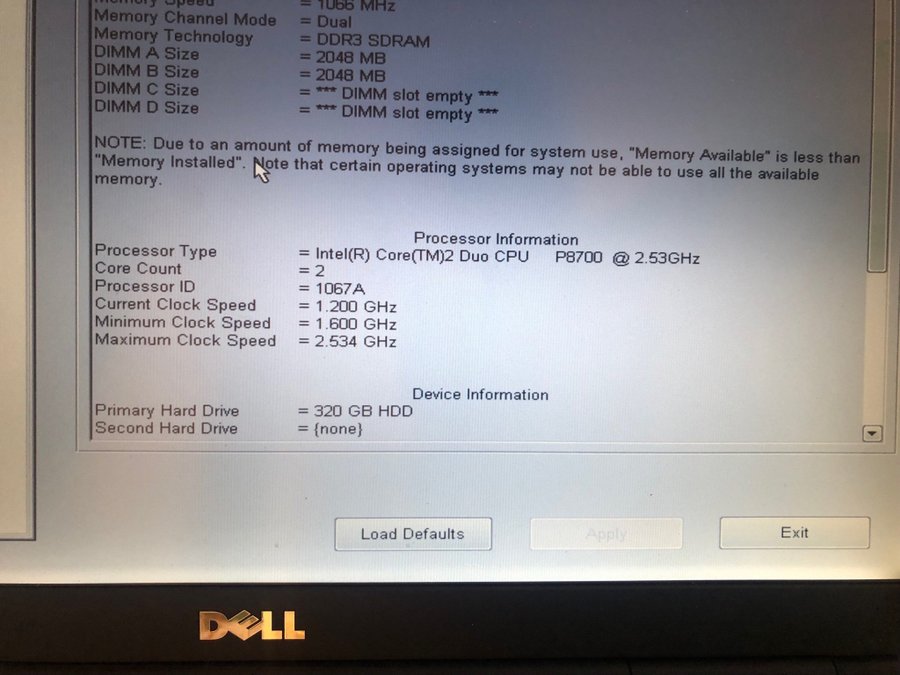 Dell Precision M6400 laptop