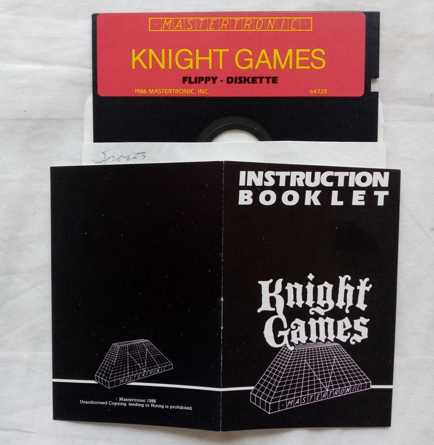 Knight Games (Mastertronic) Disk+ Manual ->TESTAD<- Commodore 64