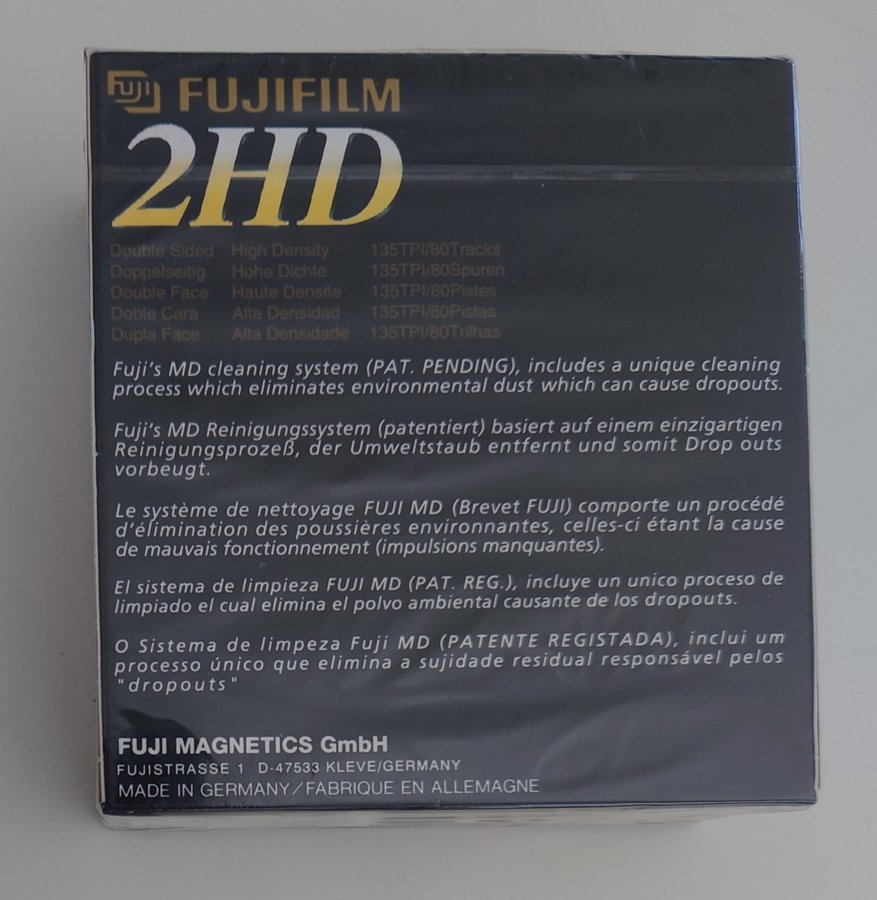 *Nya Inplastade* Fujifilm 2HD 35" Floppy Disketter - 10-pack