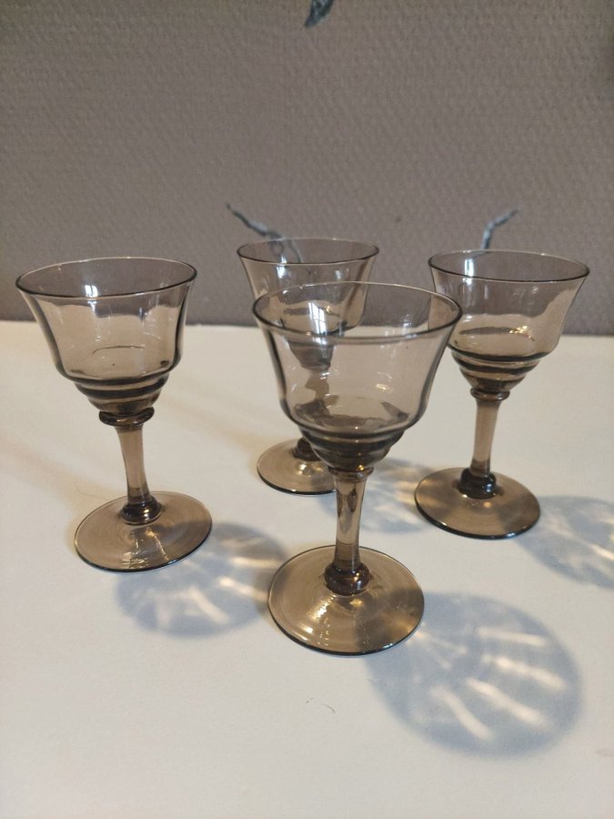 4st fina likörglas retro