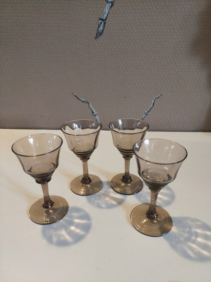 4st fina likörglas retro