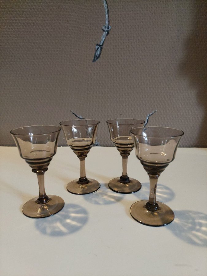 4st fina likörglas retro