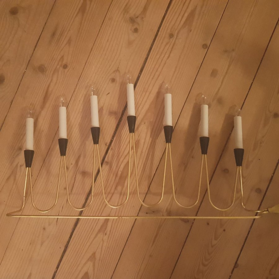 Philips adventsljusstake ljusstake mässing Gnosjö advent vintage