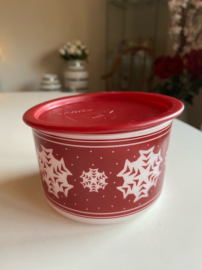 Tupperware demo julburk med snöflingor