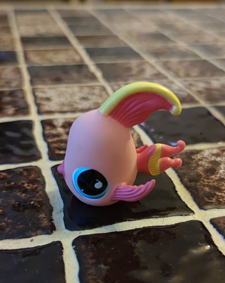 LPS Littlest Pet Shop Rosa Fisk Angelfish 643