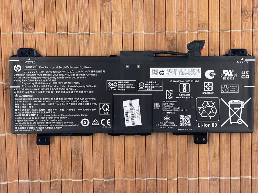 HP GH02XL Battery