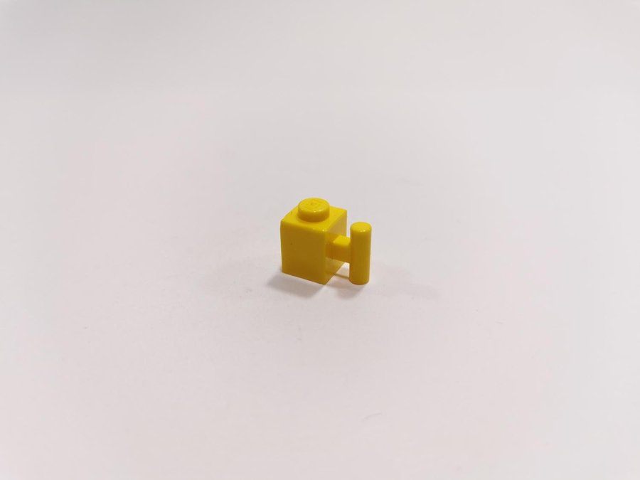 Lego - brick - modifierad - bar handle - 1x1 - part 2921 - gul