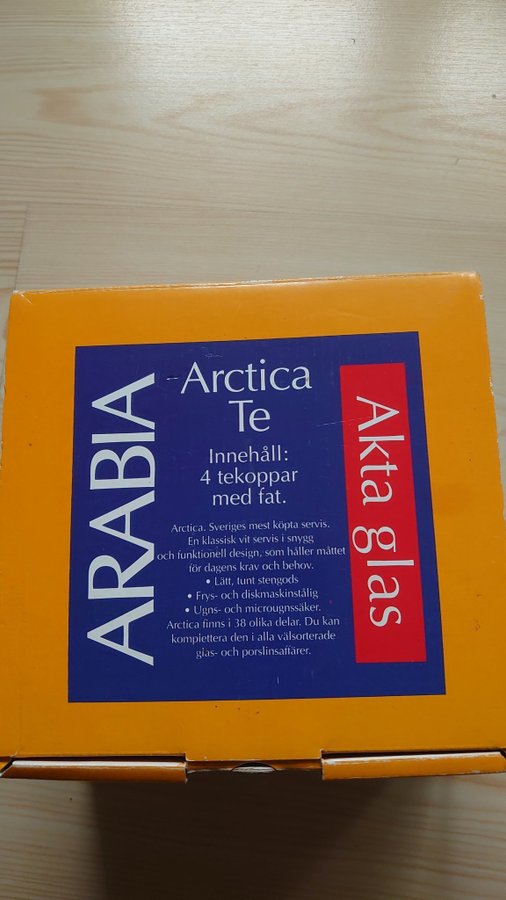 RETRO ARABIA Finland ARCTICA Tekoppar 4st INKERI LEIVO Ovanlig!!!