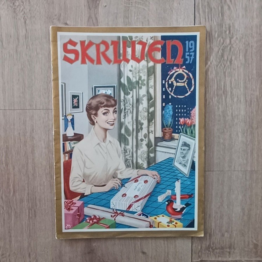 Skruven 1957 tidskrift ovanlig jultidning jul