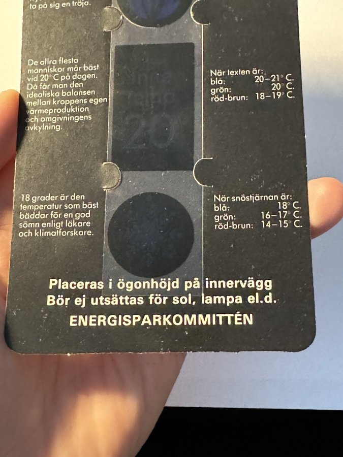 Häftig Termometer Från Energisparkommitén