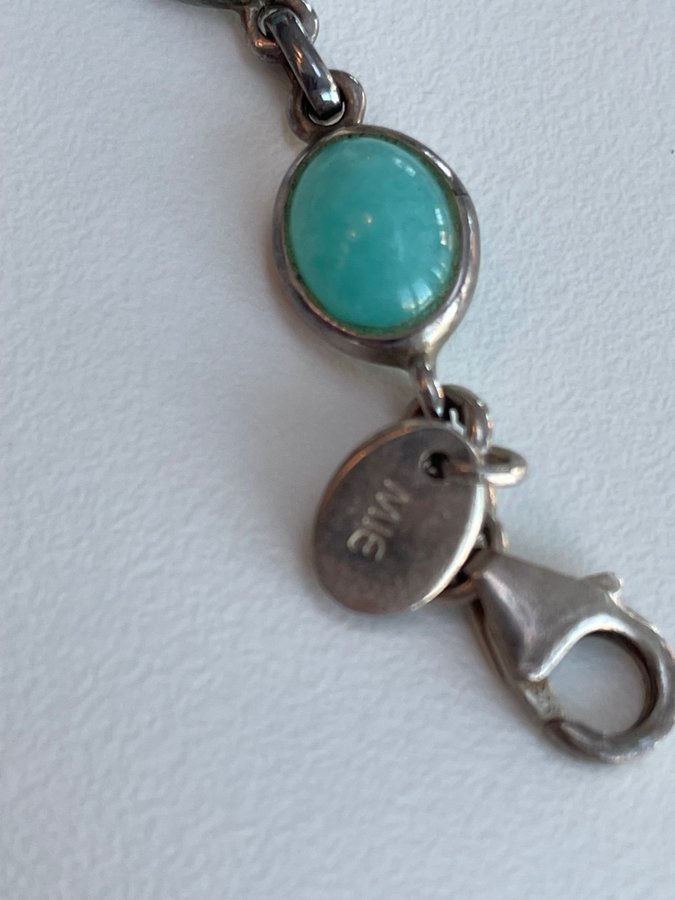 Amazonite silver armband