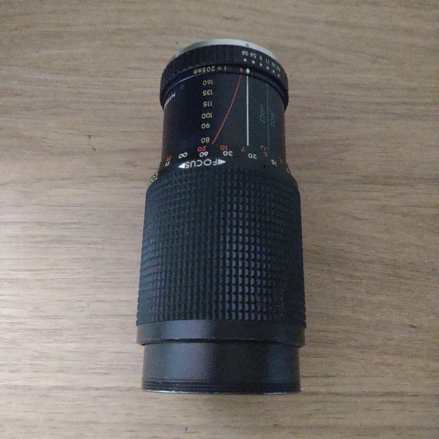 Zykkor lens MC auto zoom 1:38 f=80~205mm