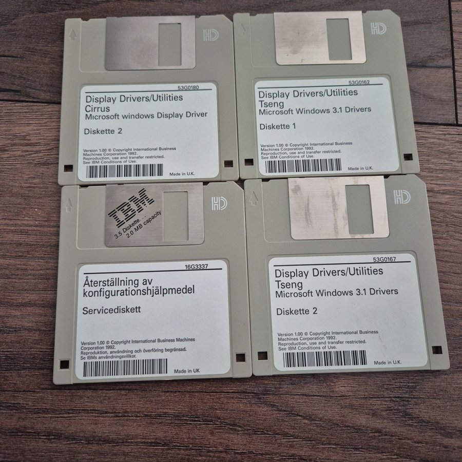 IBM PC-DOS 6.3  Windows 3.1 Disketter