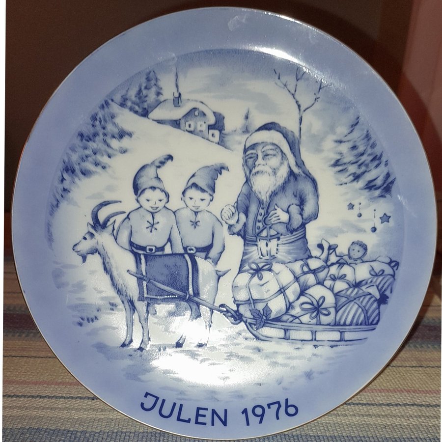 Fin jultallrik från 1976