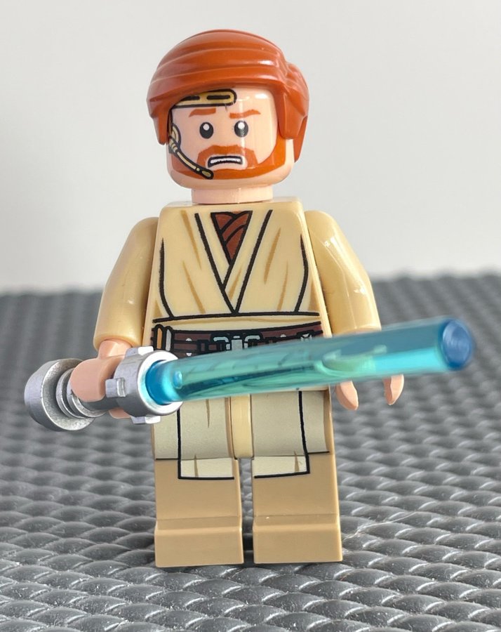 Lego Star Wars Obi-Wan Kenobi Minifigur med två ansikten