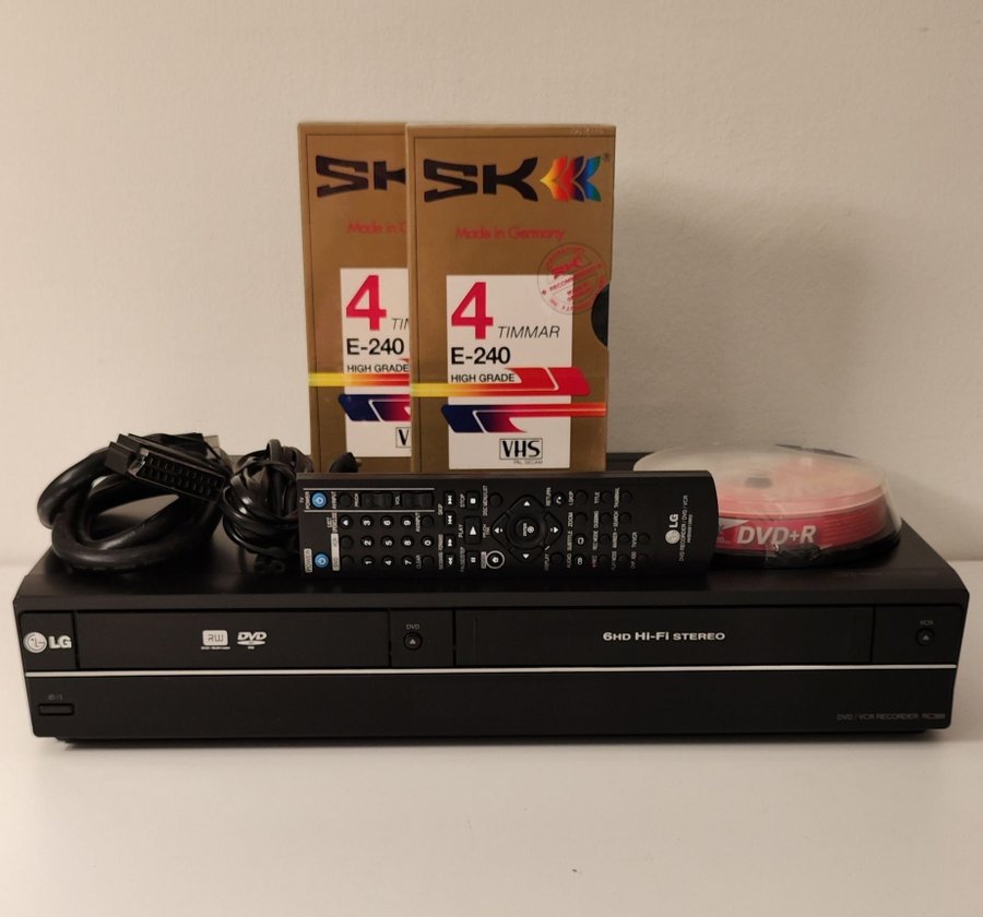 LG RC388 Vhs och dvdspelare Kopiera VHS till DVD