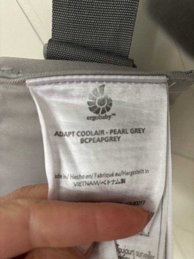 Ergobaby Adapt Coolair Bärsele - Pearl Grey