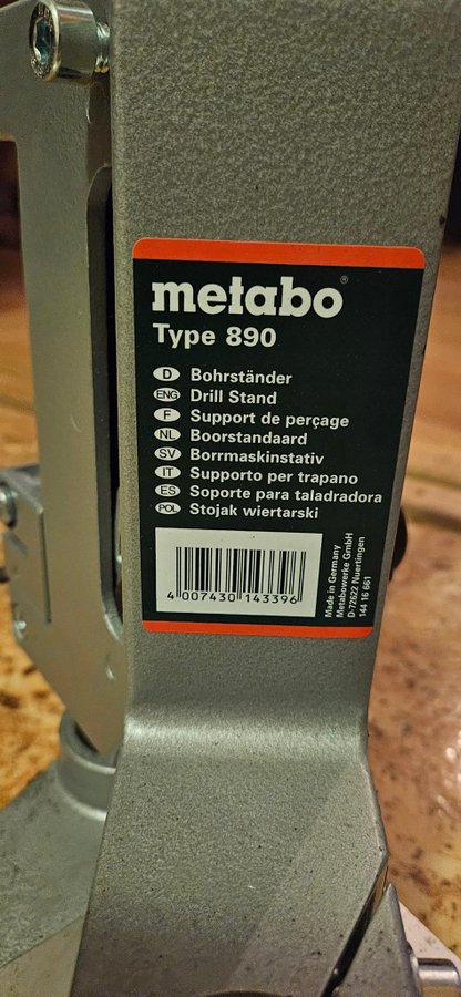 Metabo Borrstativ Typ 890