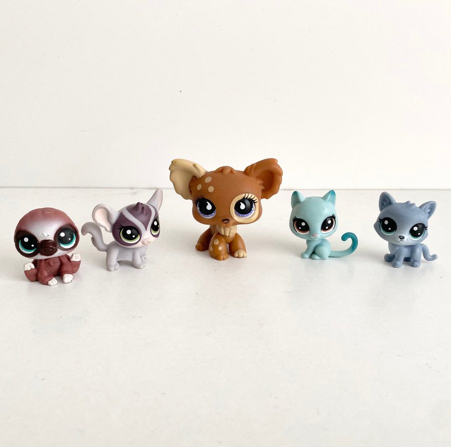 5 st Littlest Pet Shop figurer